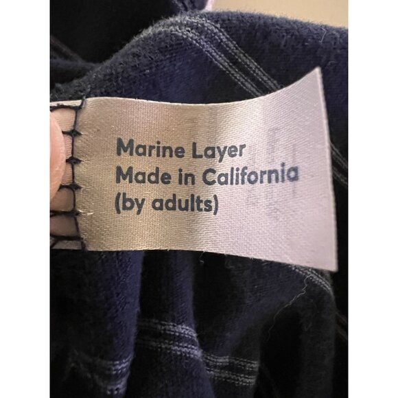 Marine Layer Re-Spun blue white striped retro tshirt XL California soft beach - Picture 9 of 9